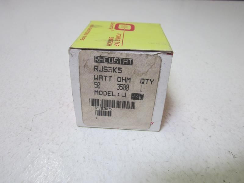 OHMITE RJS3K5 3500 OHM MODEL J RHEOSTAT *NEW IN BOX*