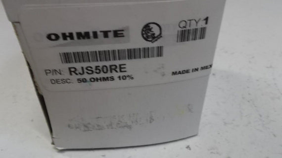 OHMITE RJS50RE RESISTOR 50 OHMS *NEW IN BOX*