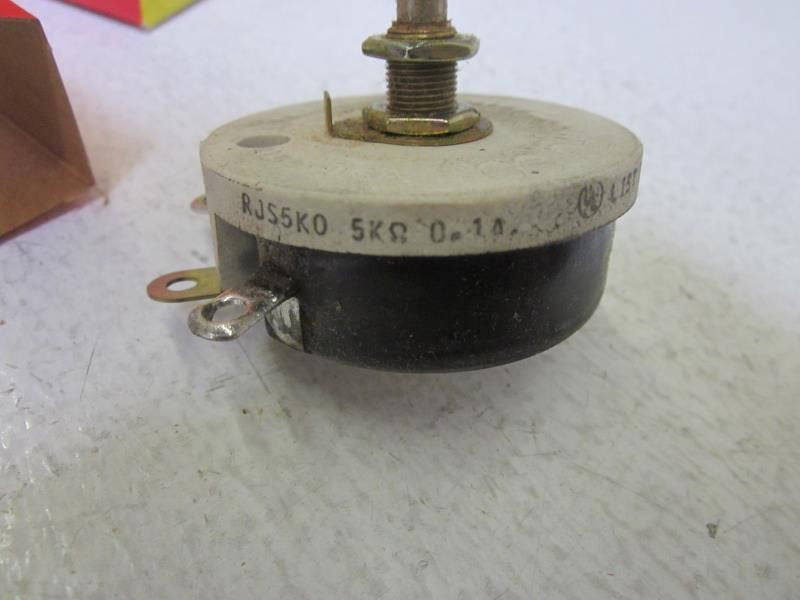 OHMITE MODEL J RJS5K0 RHEOSTAT POTENTIOMETER 50 WATT 5000 OHM *NEW IN BOX*
