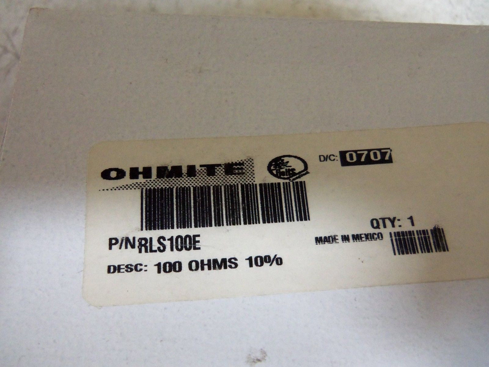 OHMITE RLS100E RHEOSTAT 100 OHMS *NEW IN BOX*