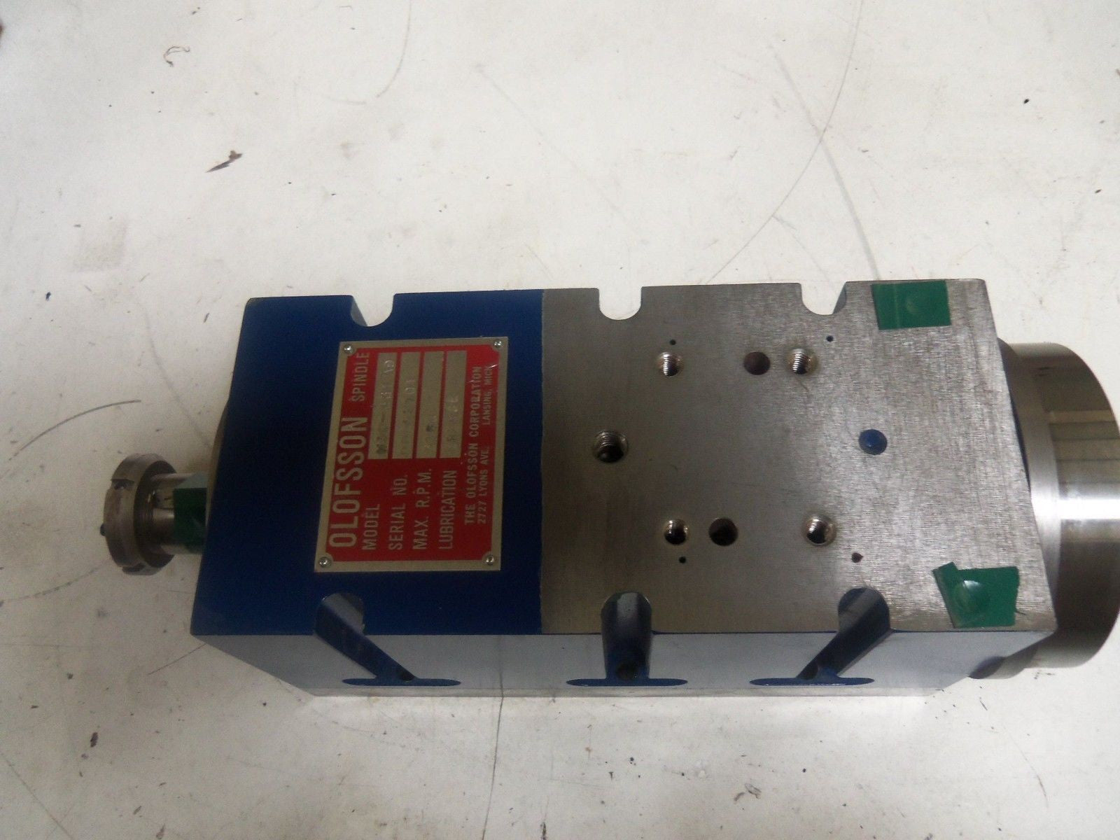 OLOFSON M30-331 AD SPINDLE 3750 RPM *USED*