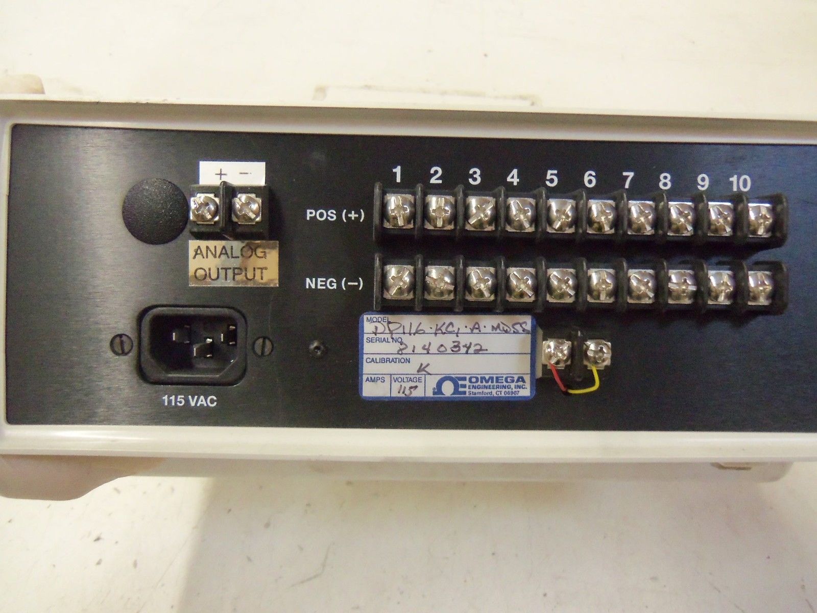OMEGA DP116-KCI-A-MQSS  (NO POWER CORD) *USED*