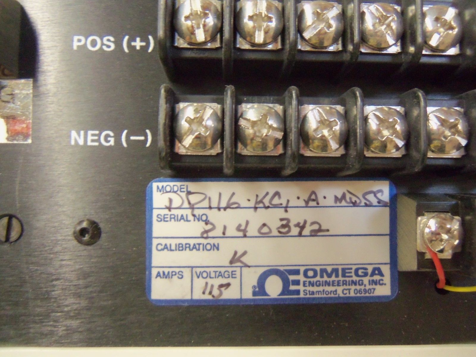 OMEGA DP116-KCI-A-MQSS  (NO POWER CORD) *USED*