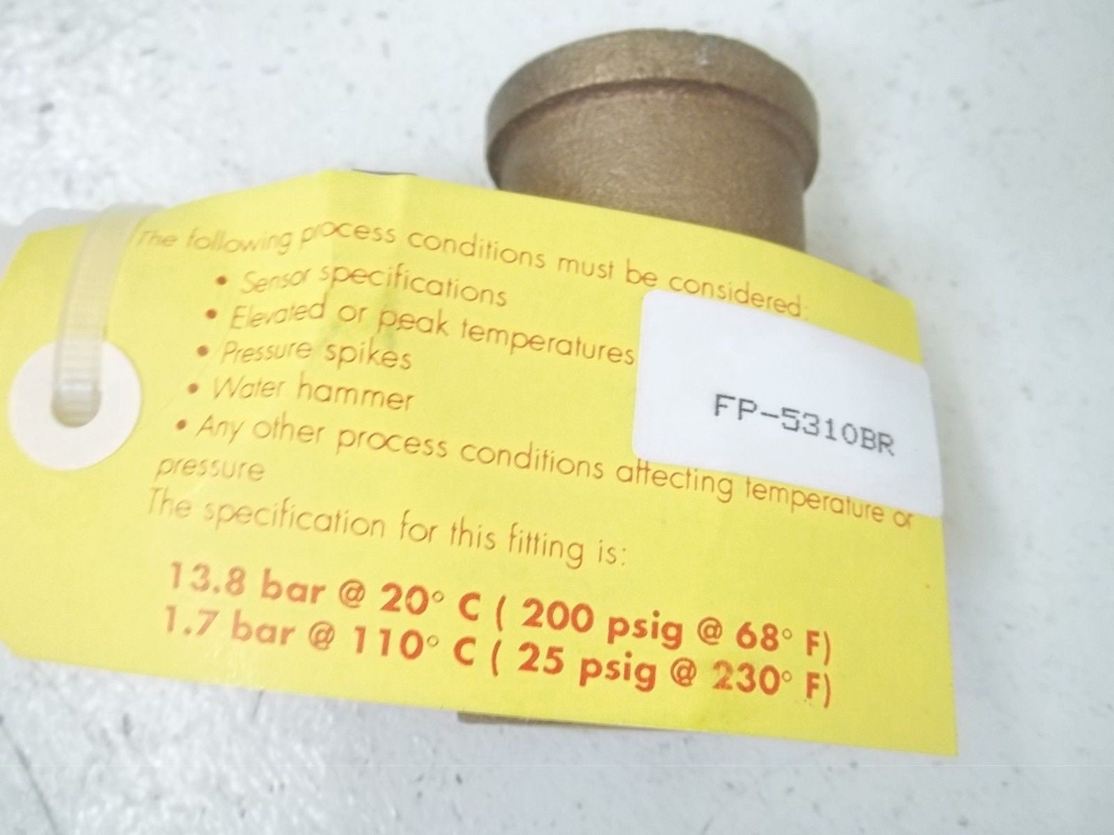 OMEGA FP-5310BR SOLENOID VALVE *NEW IN BOX*