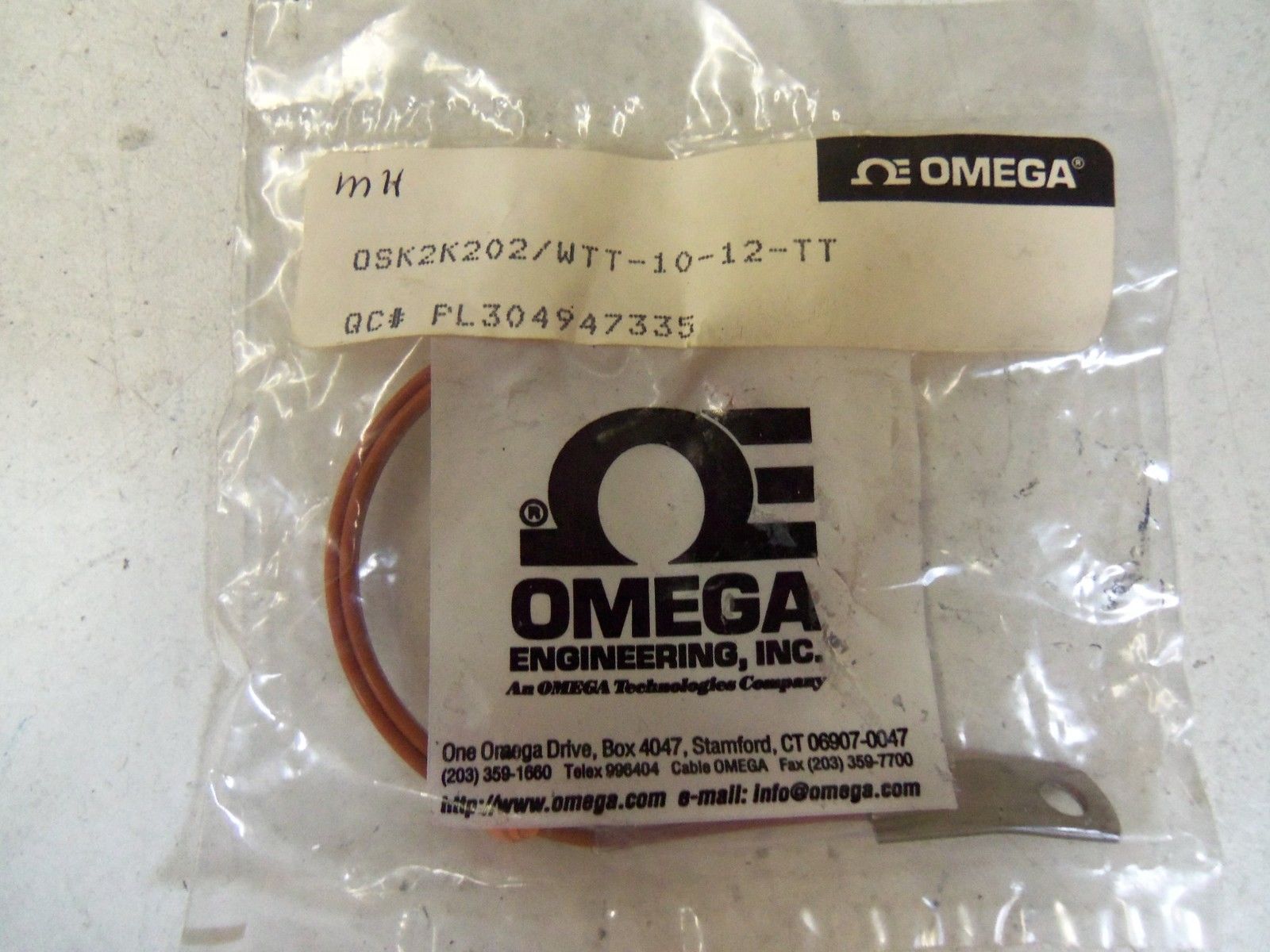 OMEGA OSK2K202/WTT-10-12-TT *NEW IN FACTORY BAG*