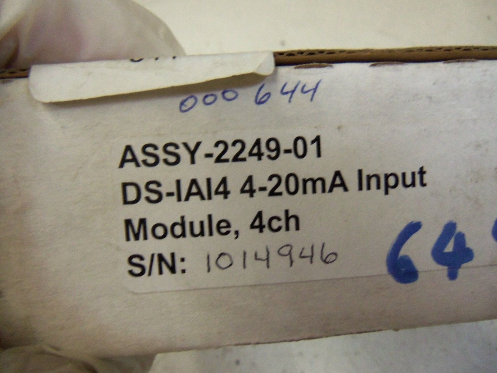 OMNEX DS-IAI4 4 CHANNEL 4-20mA INPUT MODULE ASSY-2249-01 *NEW IN BOX*