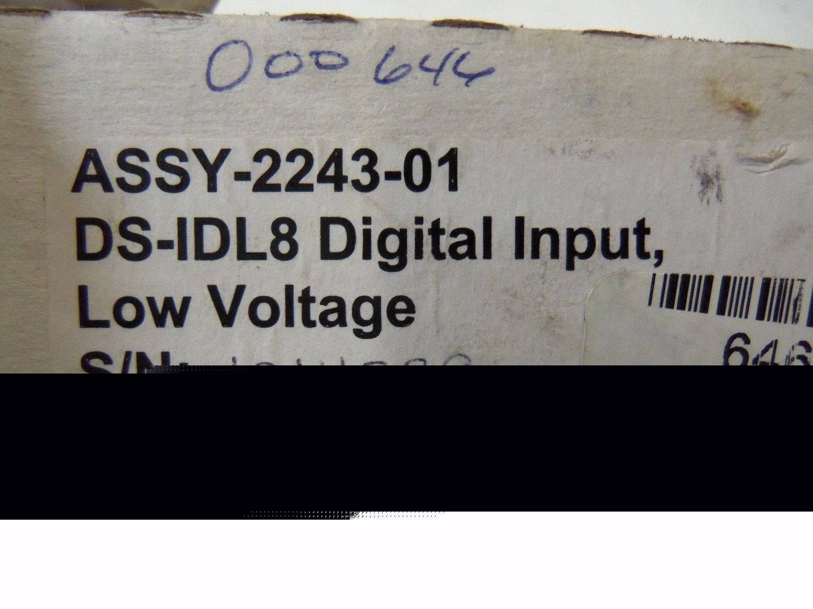 OMNEX DS-IDL8 8 CHANNEL DIGITAL INPUT MODULE ASSY-2243-01 *NEW IN BOX*
