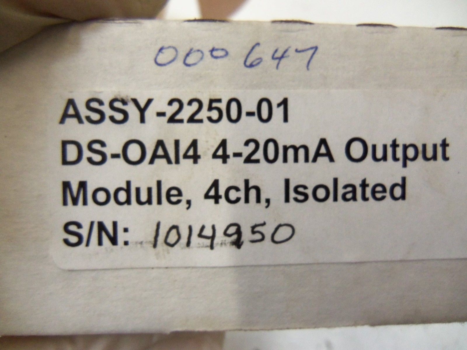 OMNEX DS-OA14 4 CHANNEL 4-20mA ISOLATED OUTPUT MODULE ASSY-2250-01 *NEW IN BOX*
