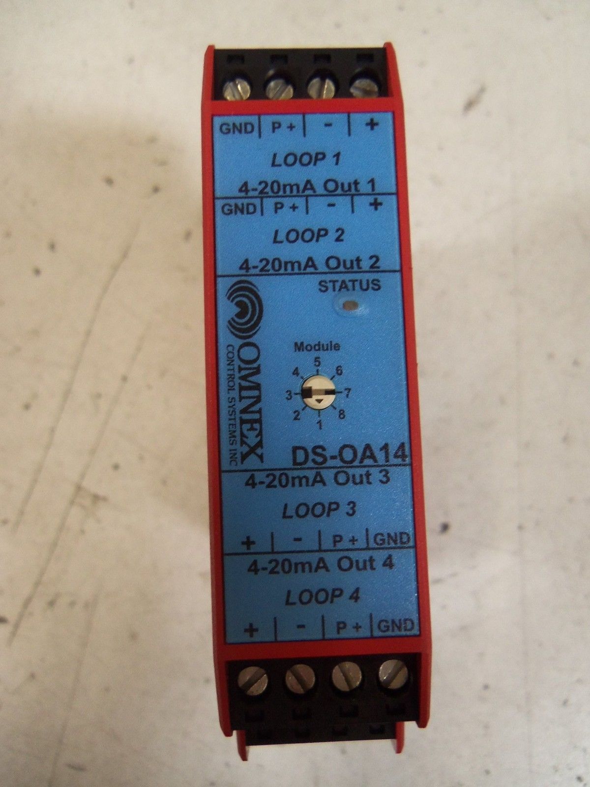 OMNEX DS-OA14 4 CHANNEL 4-20mA ISOLATED OUTPUT MODULE ASSY-2250-01 *NEW IN BOX*