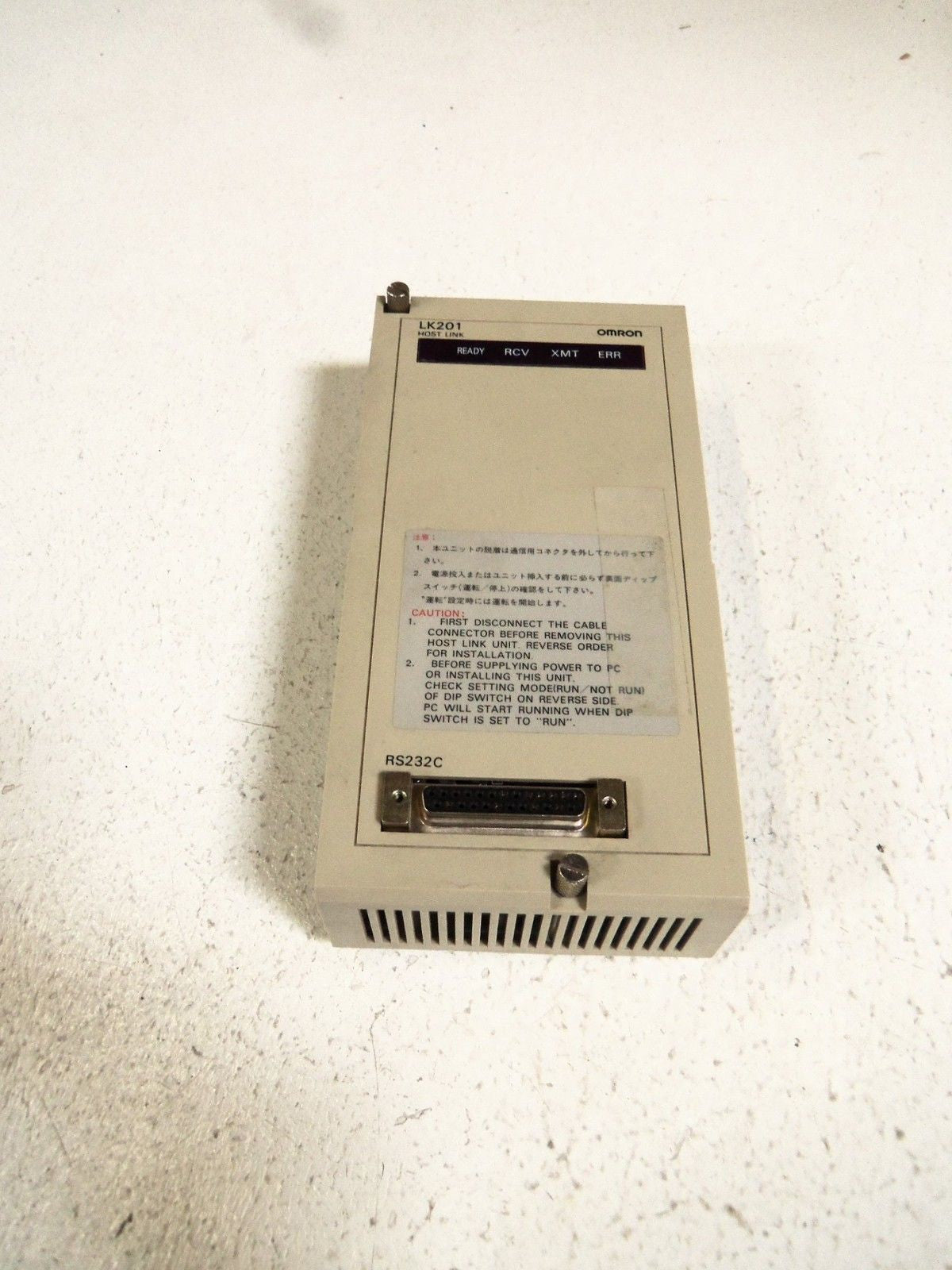 OMRON C120-LK201-EV1 HOST LINK ADAPTER MODULE *USED*