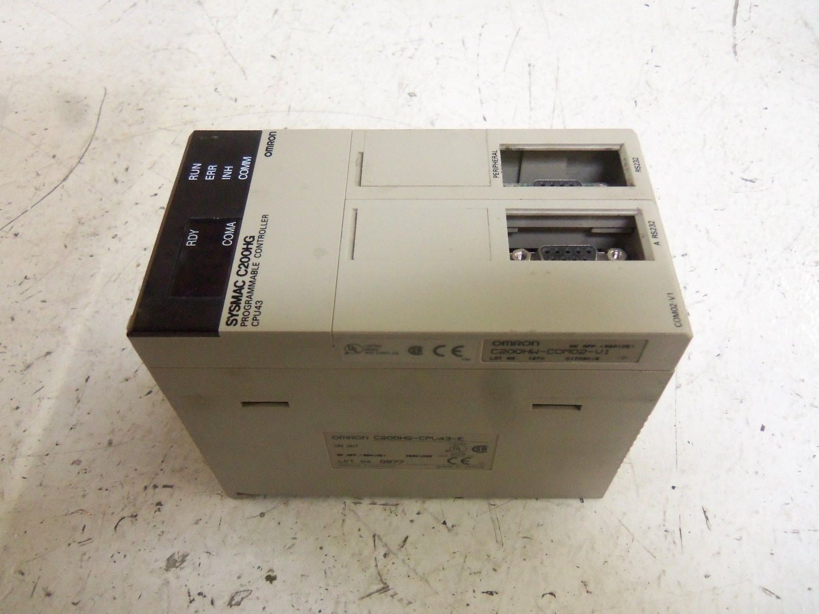 OMRON C200HG-CPU43-E CPU MODULE *USED*