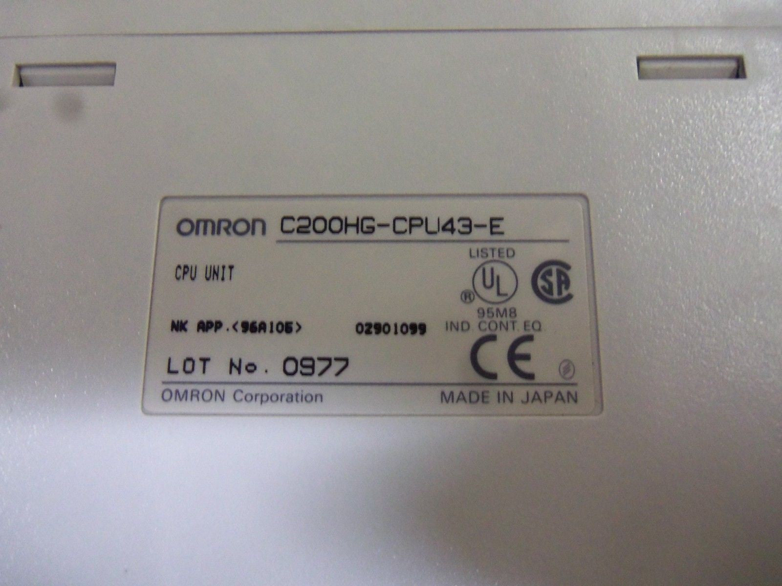 OMRON C200HG-CPU43-E CPU MODULE *USED*
