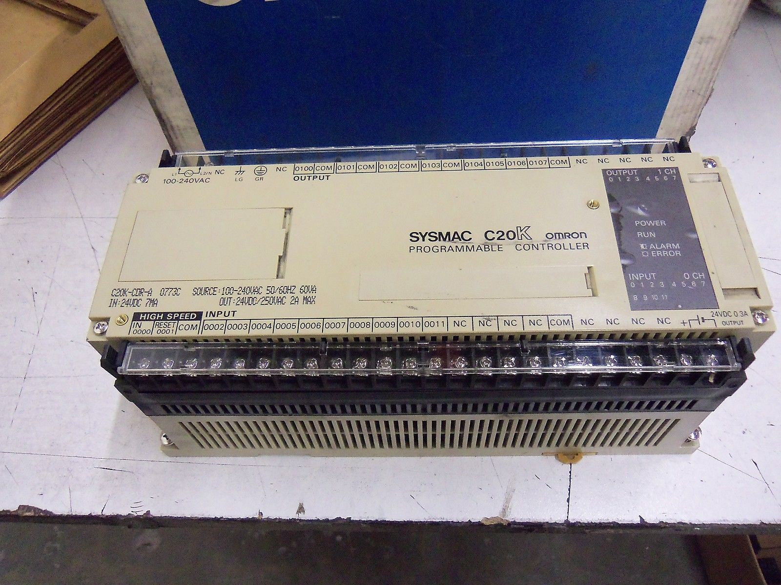 OMRON C20K-CDR-A PROGRAMMABLE CONTROLLER *USED*