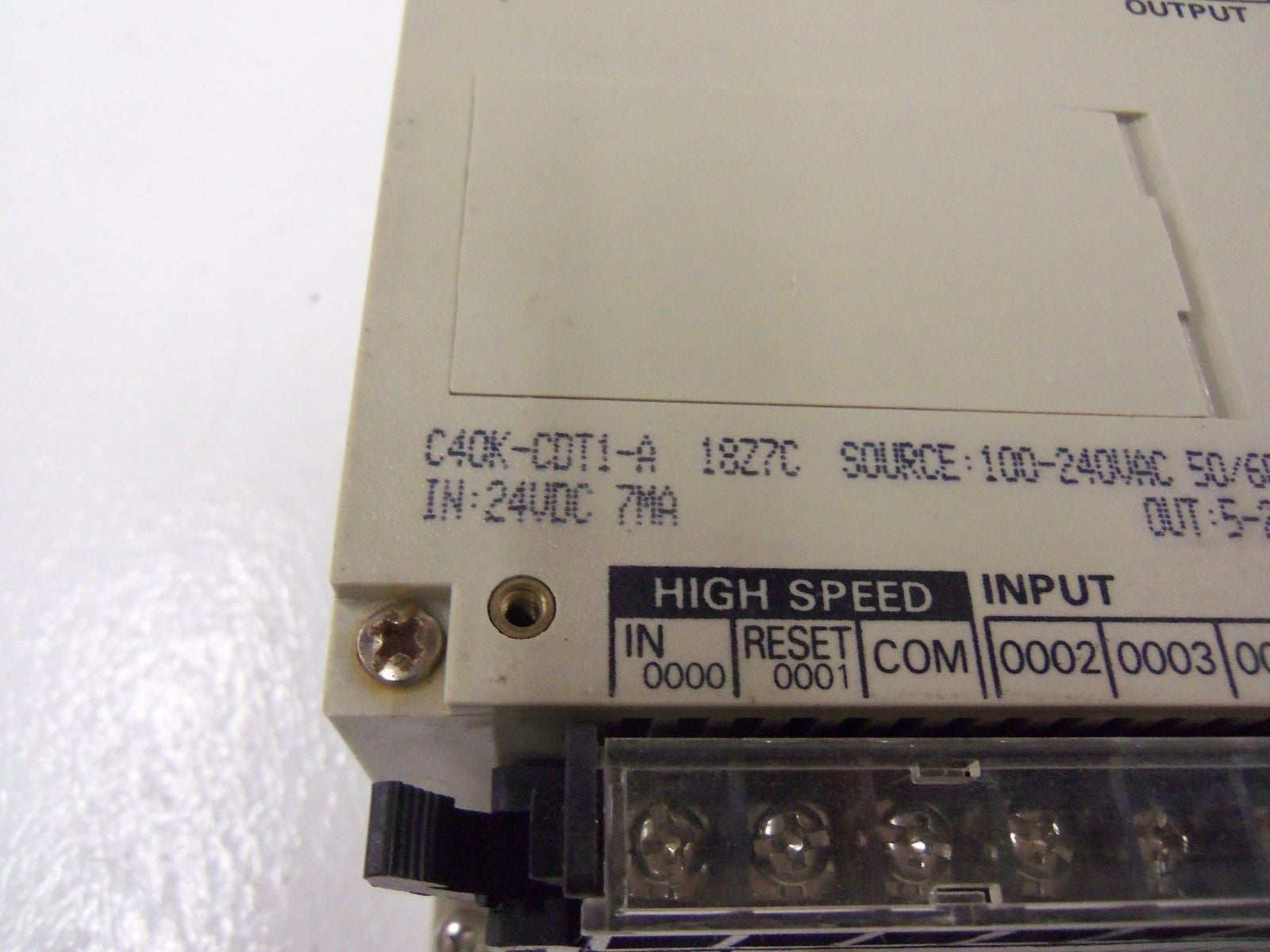 OMRON C40K-CDT1-A *USED*
