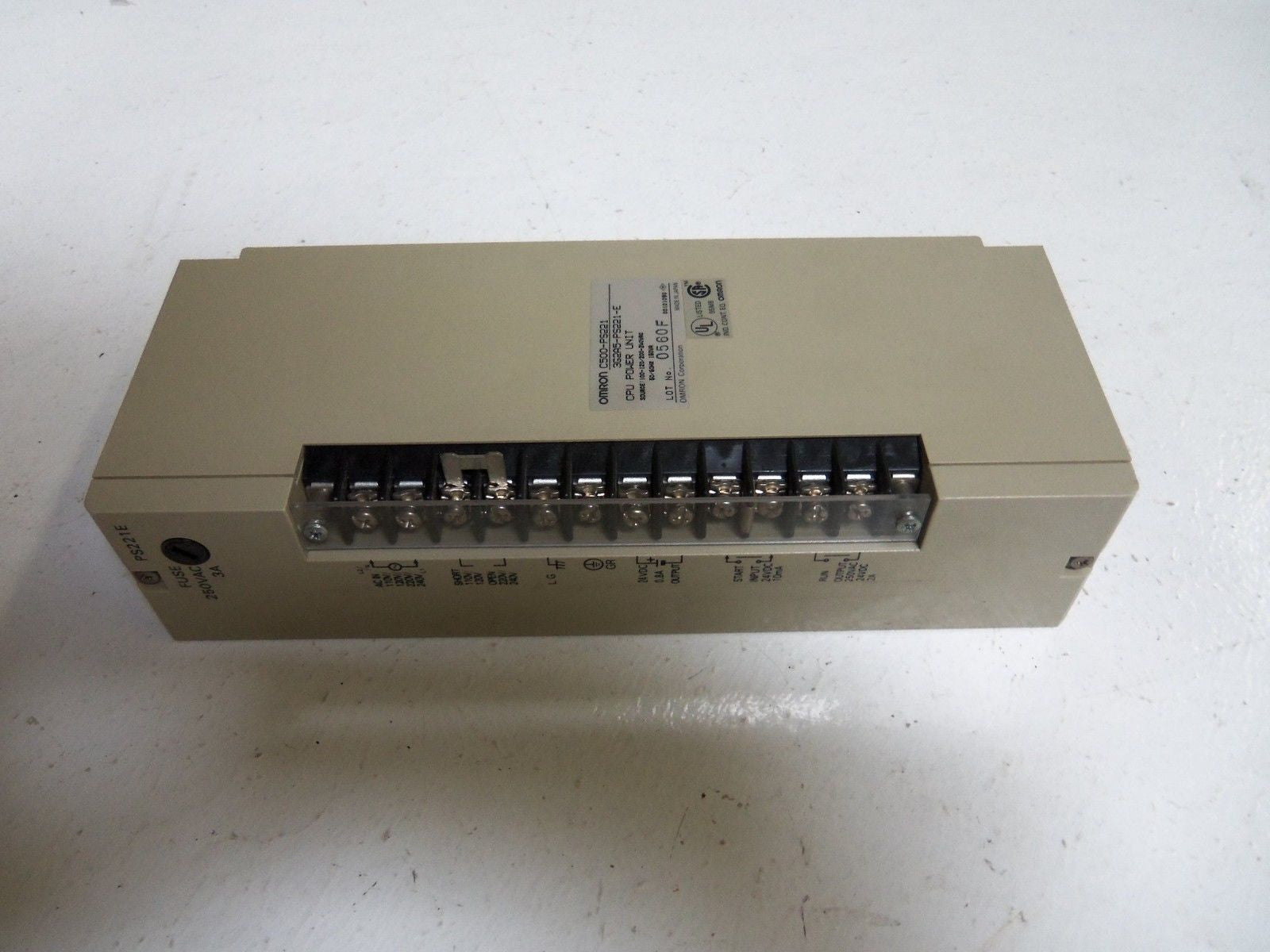 OMRON C500-PS221 POWER SUPPLY MODULE *USED*