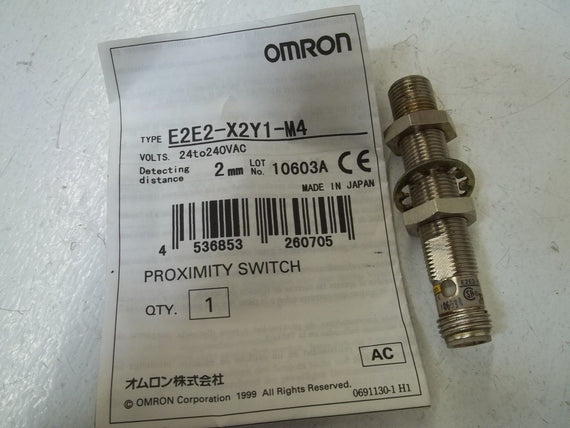 OMRON E2E2-X2Y1-M4 PROXIMITY SENSOR *USED*