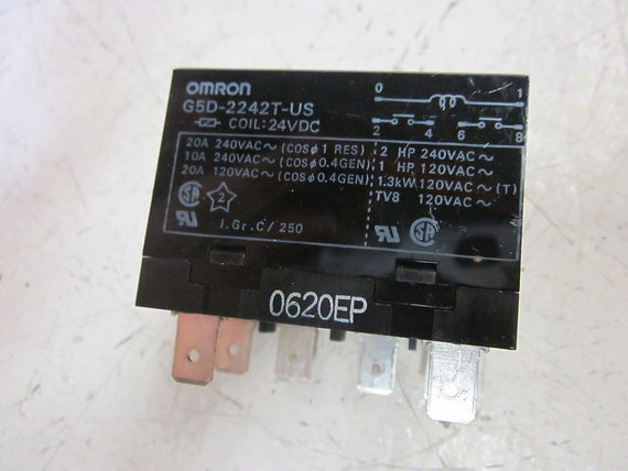 OMRON G5D-2242T-US POWER RELAY 24VDC *NEW NO BOX*