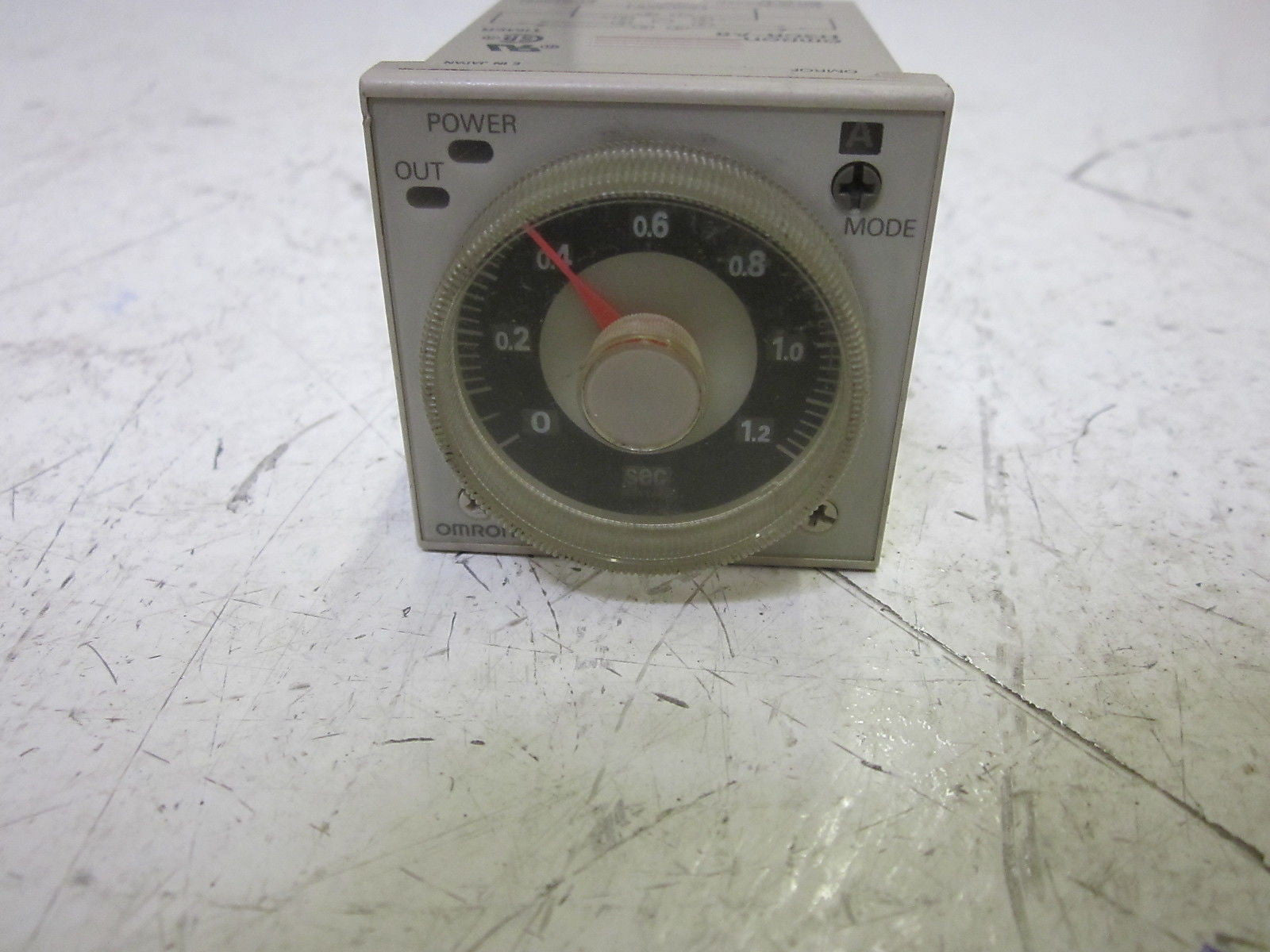 OMRON H3CR-A8 TIMER 0-1.2 SEC. 100-240VAC *USED*