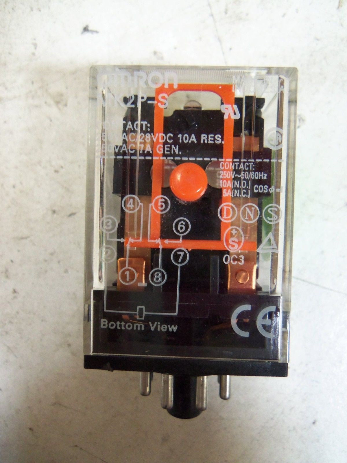 OMRON MK2P-S RELAY 12VDC *USED*