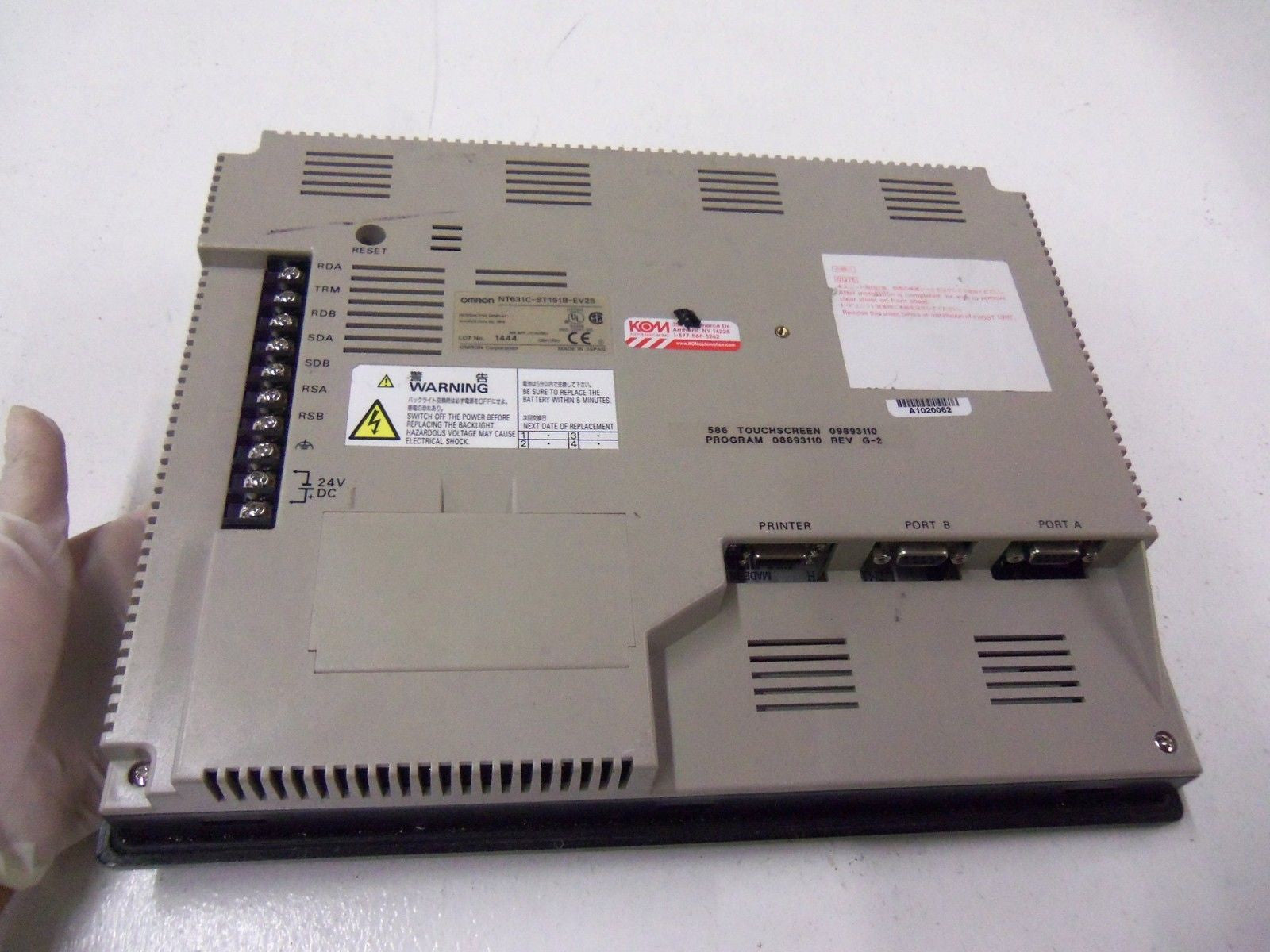 OMRON NT631C-ST151B-EV2S *USED*