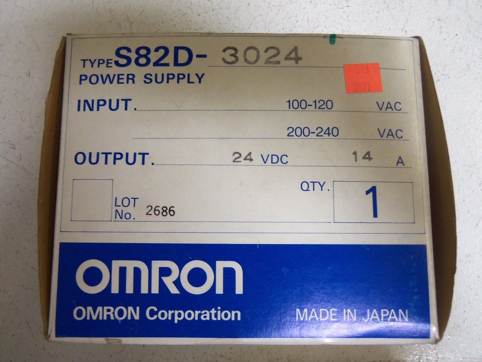 Omron S82D3024 NSFP ** GENUINE ** S82D 3024