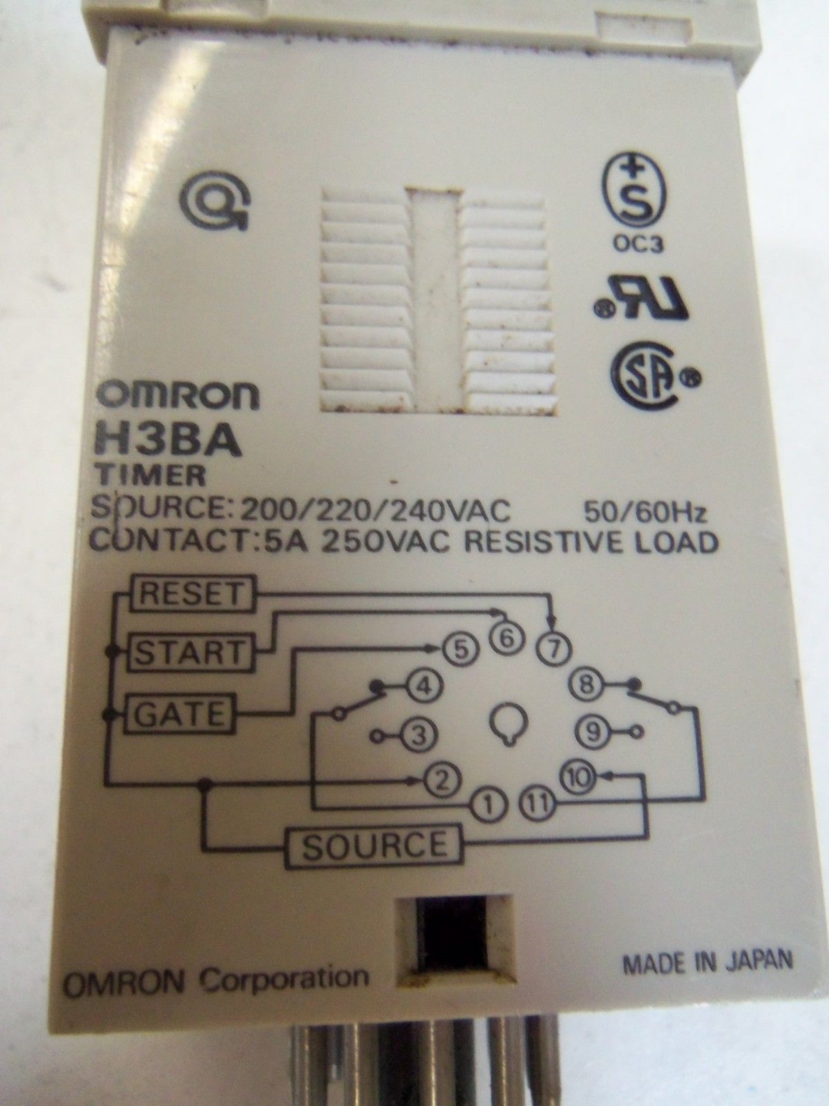 OMRON TIMER H3BA * USED*