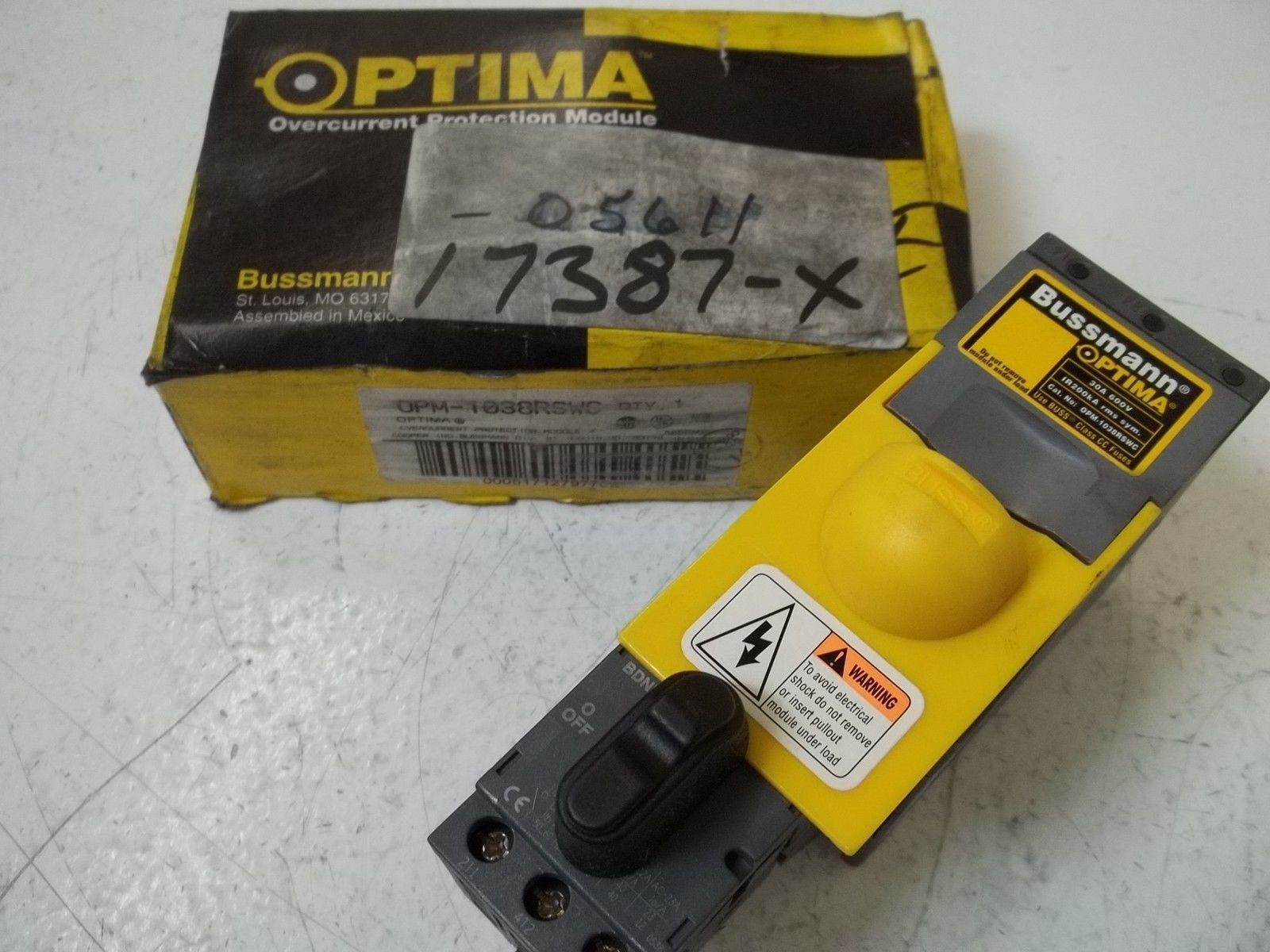 BUSSMANN OPM-1038RSWC OVERCURRENT PROTECTION MODULE *NEW IN BOX*