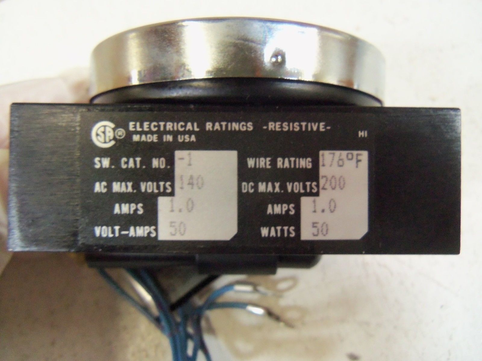 ORANGE RESEARCH 1201PGS-1A-2.5L-1 DIFFERENTIAL PRESSURE SWITCH *NEW IN BOX*