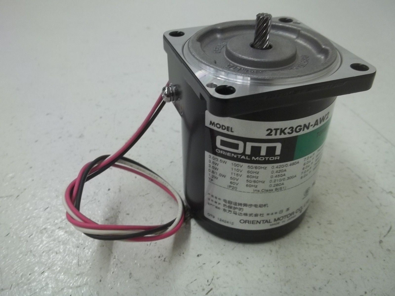 ORIENTAL MOTOR 2TK3GN-AW2U TORQUE MOTOR *NEW IN BOX*
