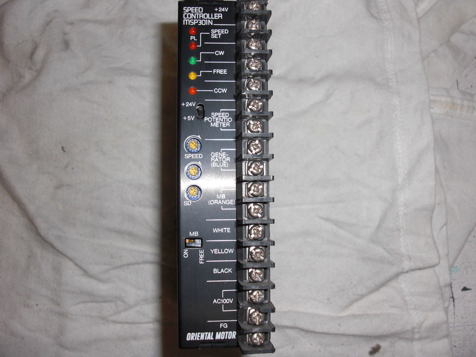 ORIENTAL MOTOR MSP301N SPEED CONTROLLER *USED*
