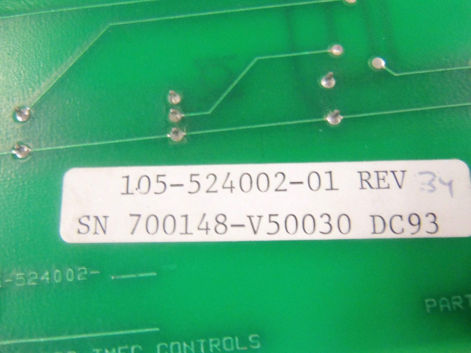 PACIFIC SCIENTIFIC SC750 105-524002-01 I/O EMULATOR BOARD *USED*