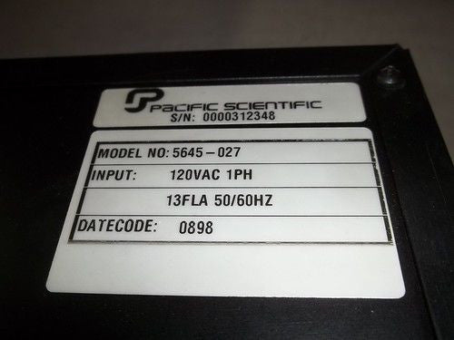 PACIFIC SCIENTIFIC 5645-027 *USED*