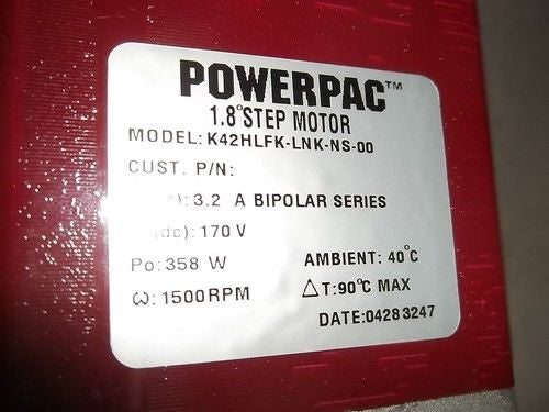 PACIFIC SCIENTIFIC POWERPAC K42HLFK-LNK-NS-00 1.8 STEP MOTOR *NEW NO BOX*