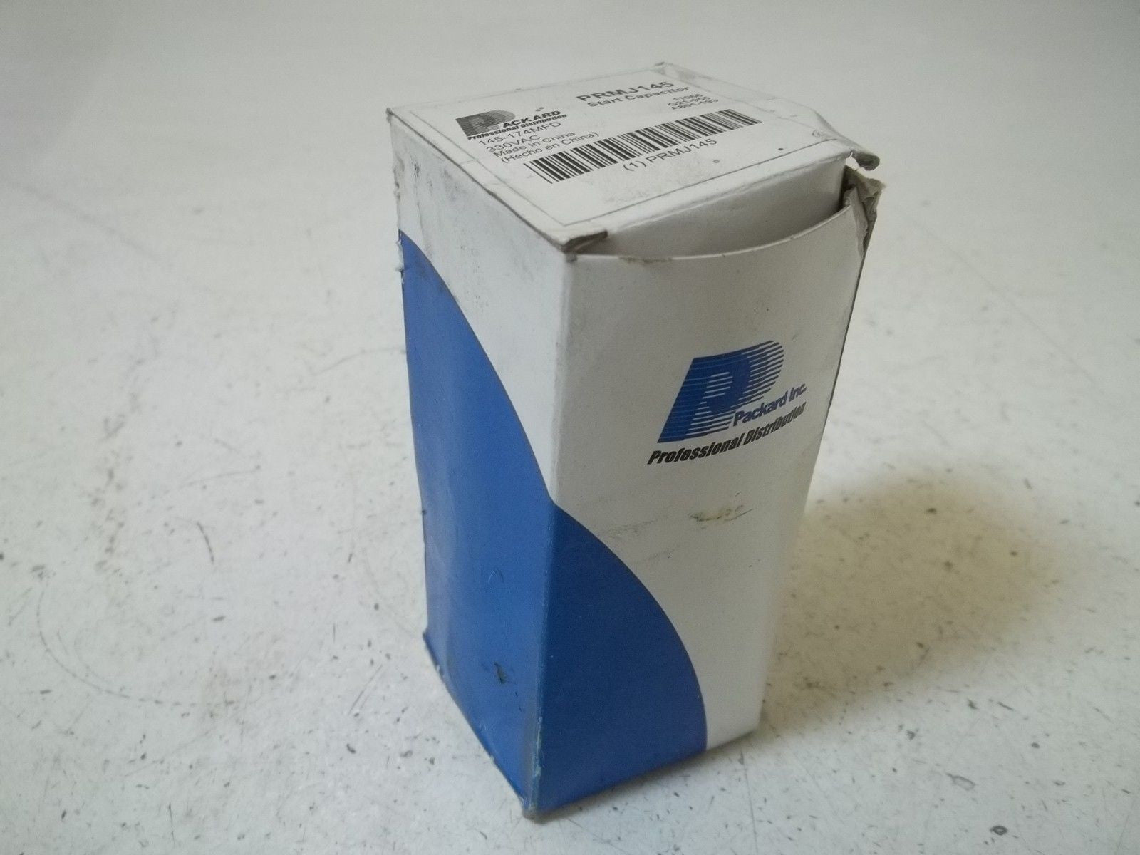 PACKARD INC. PRMJ145 START CAPACITOR *NEW IN BOX*