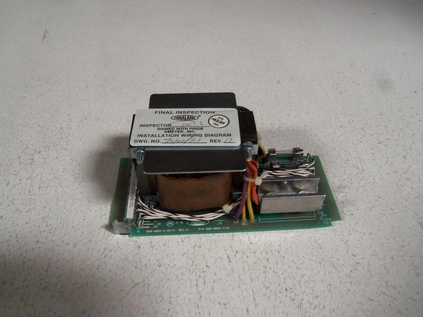 PANALARM 090-0004-3-01 POWER SUPPLY MODULE BOARD *USED*