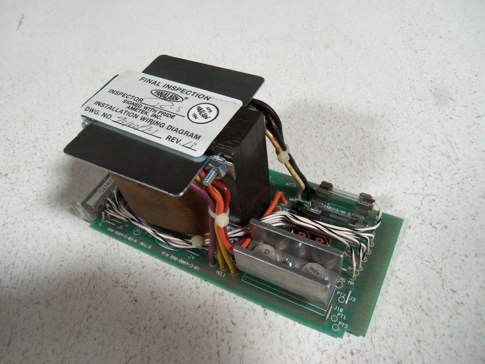 PANALARM 090-0004-3-01 POWER SUPPLY MODULE BOARD *USED*