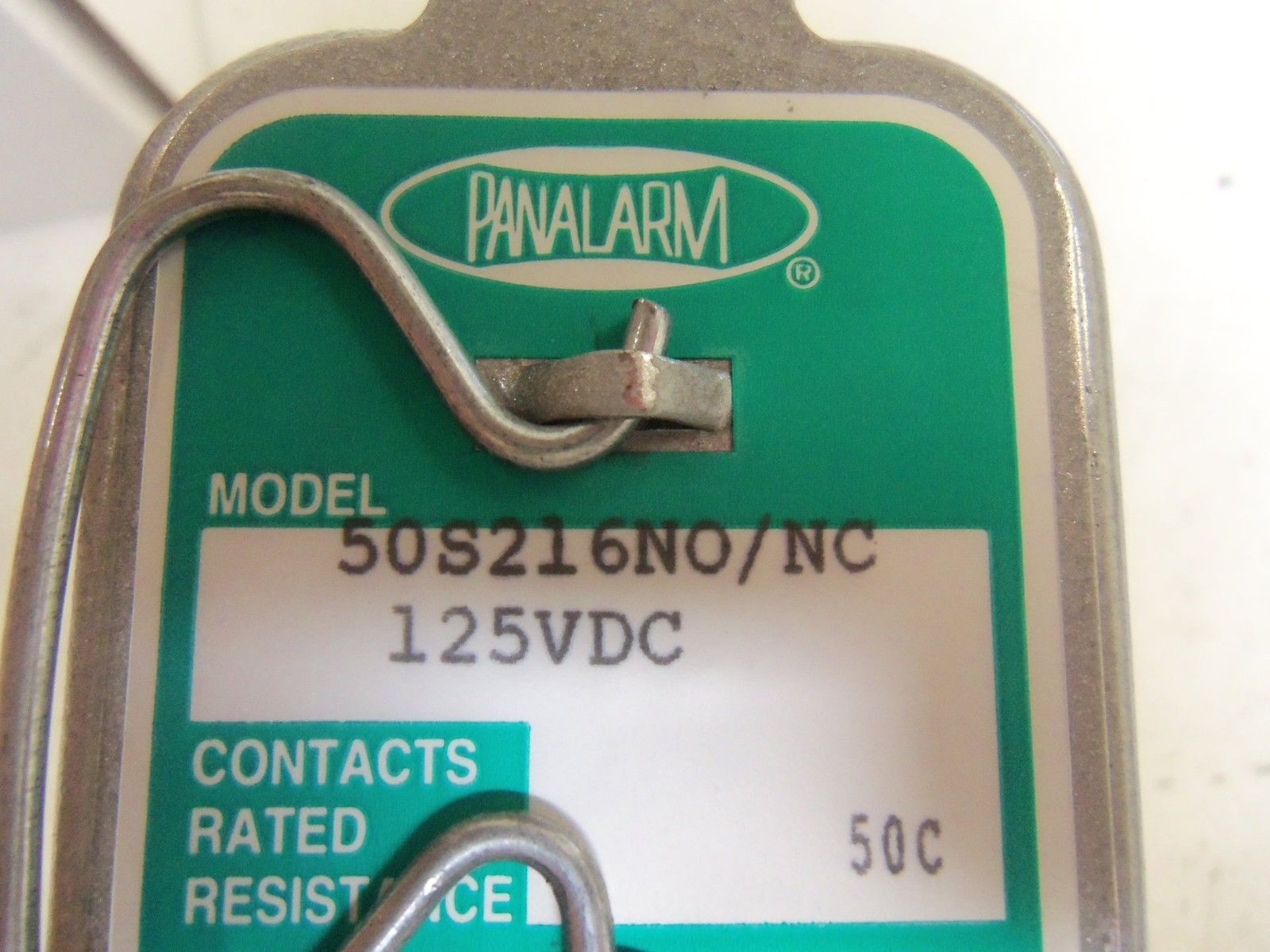 PANALARM 50S216NO/NC RELAY 125VDC *NEW IN BOX*