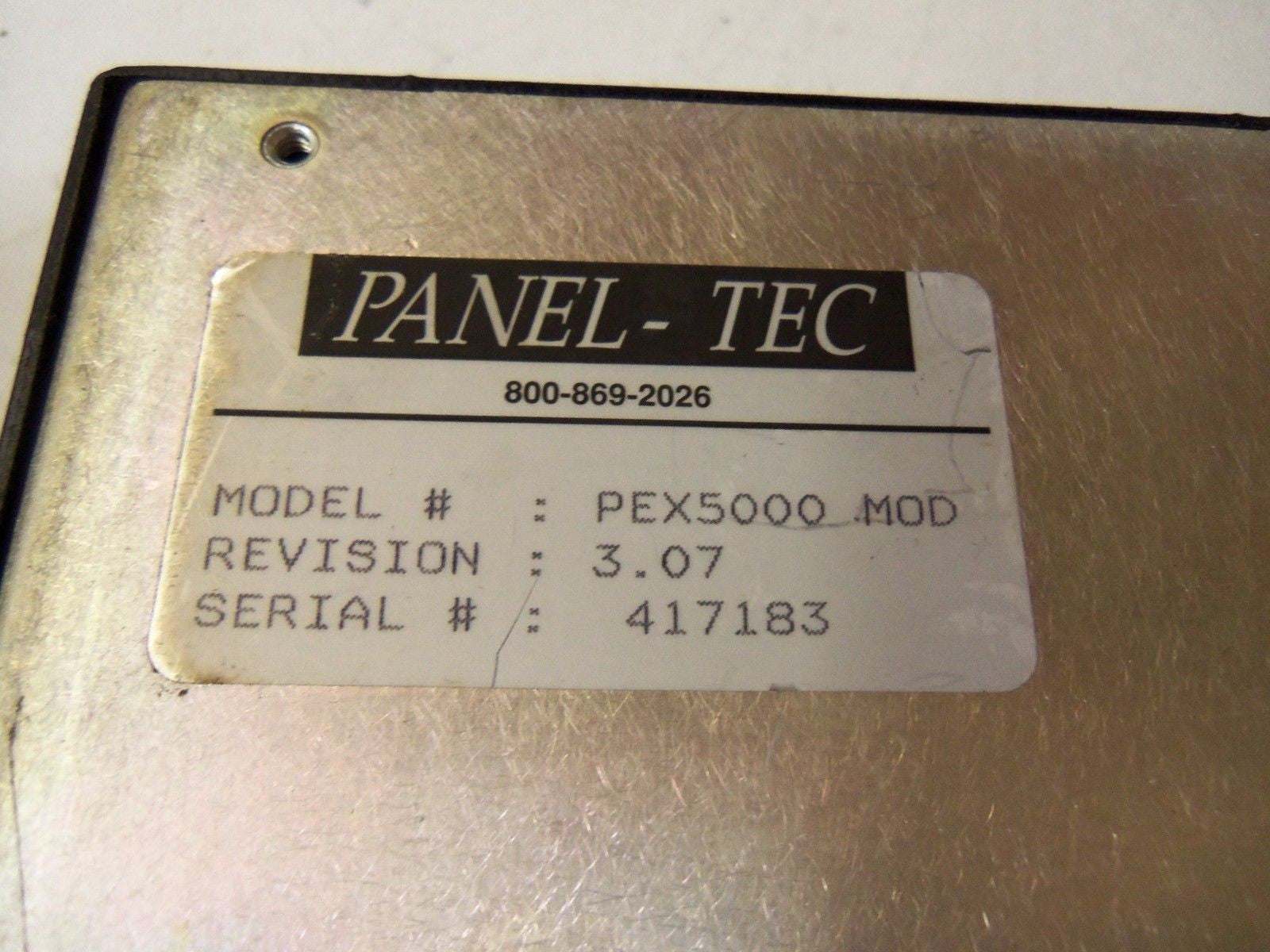 PANEL-TEC PEX5000 REVISION 3.07  *USED*