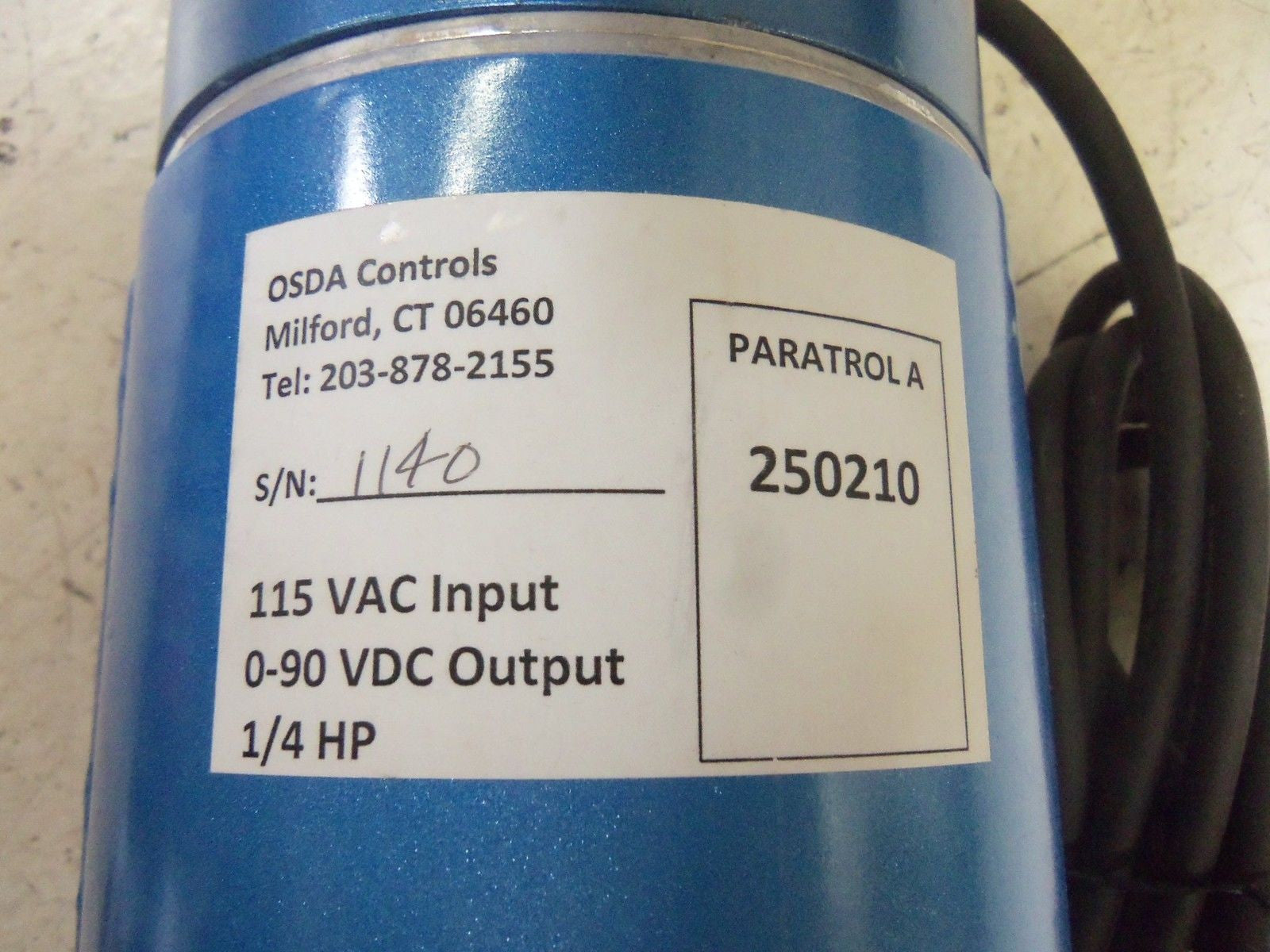 PARATROLA 250210 MOTOR *USED*