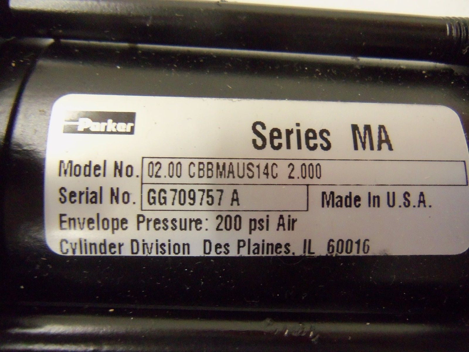 PARKER 02.00 CBB MAUS14C 2.000 *NEW NO BOX*