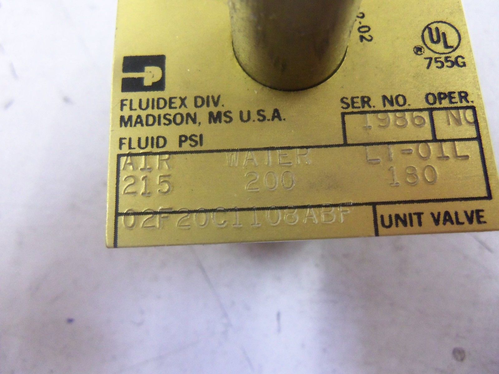 PARKER 02F20C1108ABF SOLENOID SHUT-OFF VALVE *NEW NO BOX*