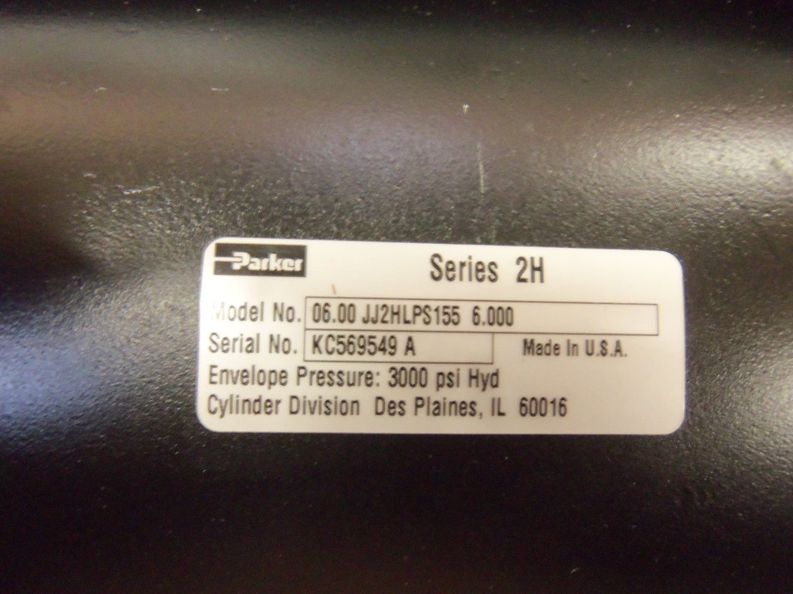 PARKER 06.00JJ2HLPS155 VALVE *USED*
