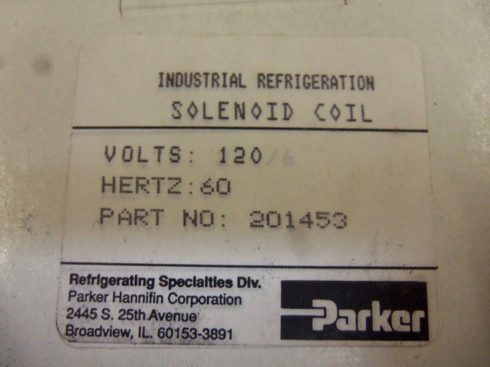 PARKER 201453 COIL SOLENOID *NEW IN BOX*