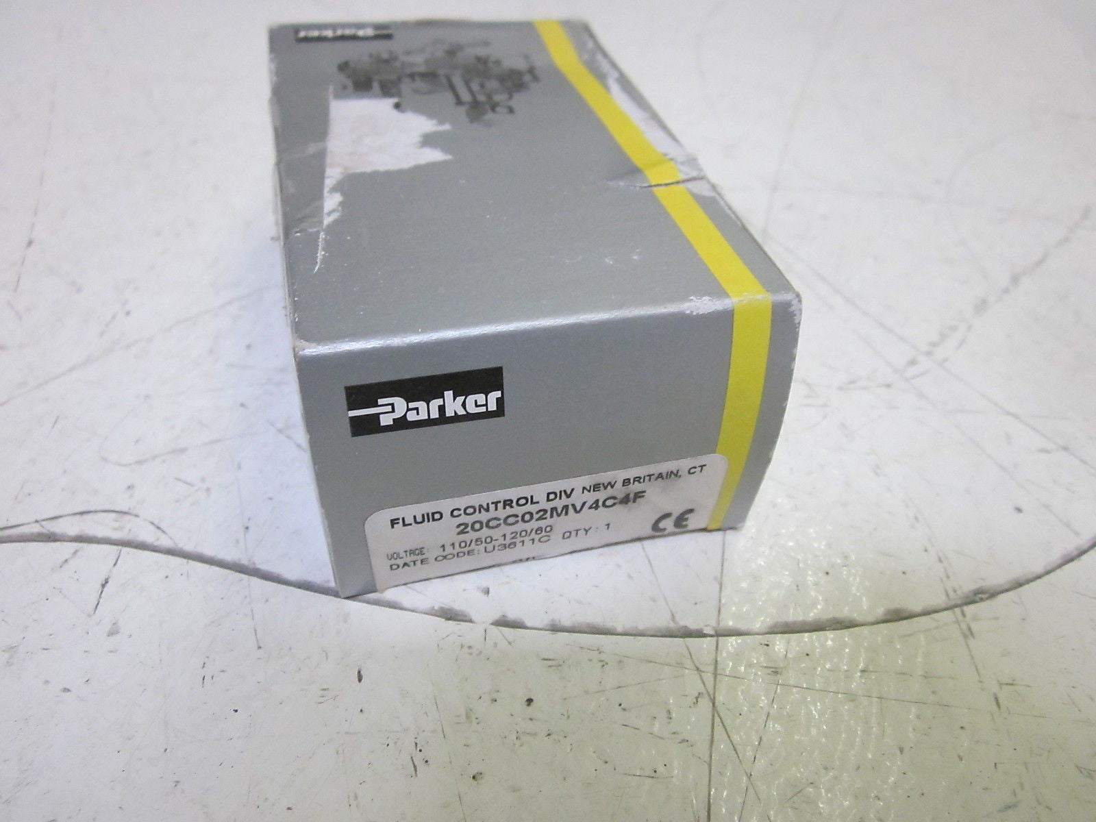 PARKER 20CC02MV4C4F VALVE 120V  *SEALED*