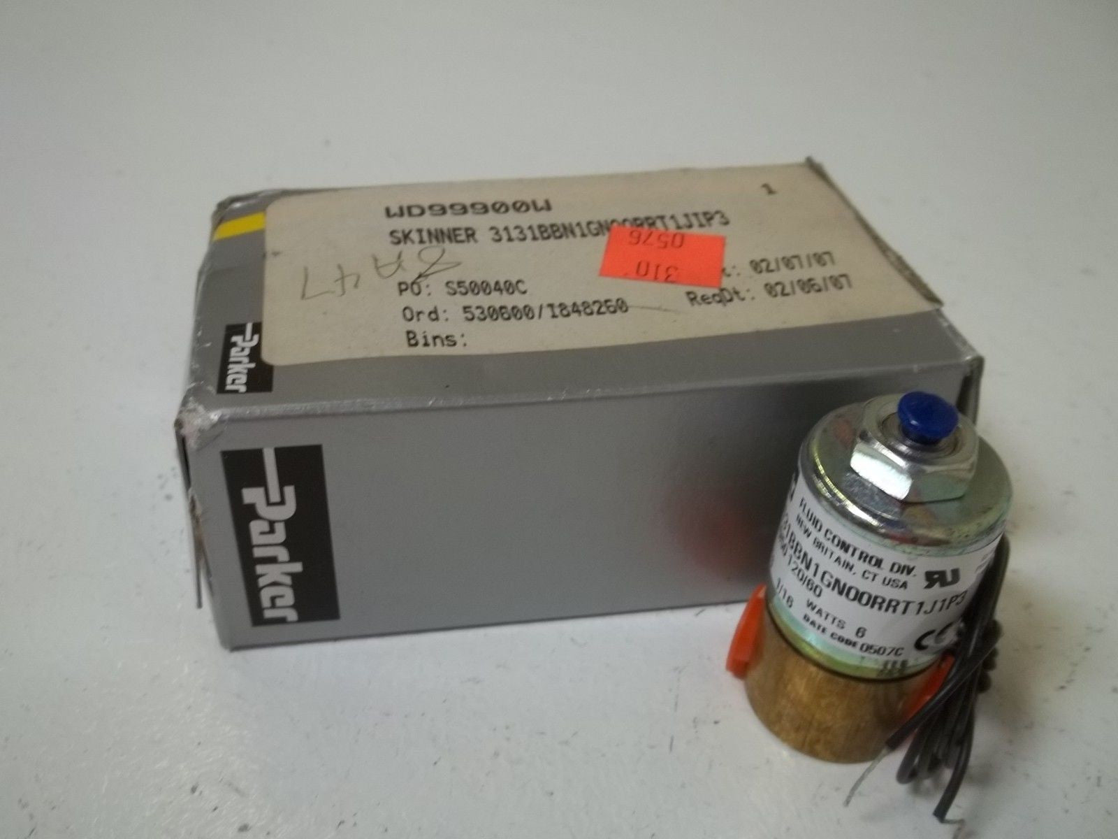 PARKER 3131BBN1GN00RRT1J1P3 SOLENOID VALVE *USED*