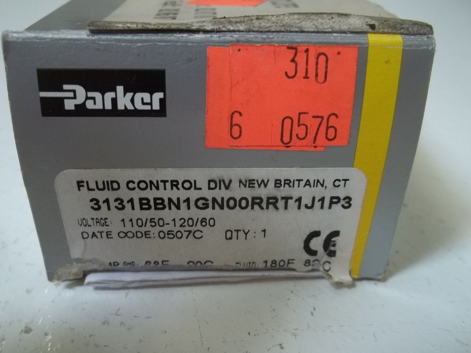 PARKER 3131BBN1GN00RRT1J1P3 SOLENOID VALVE *USED*