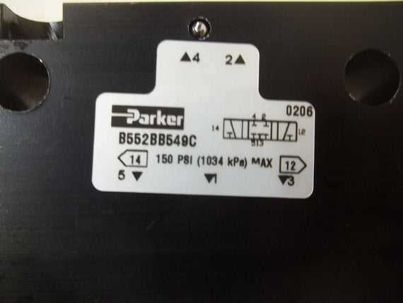 PARKER B552BB459C 3/8" D.SOL 3P 24VDC *NEW IN BOX*