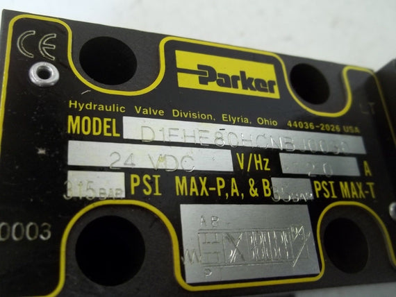 PARKER D1FHE80HCNBJ0030 PROPORTIONAL VALVE *NEW*