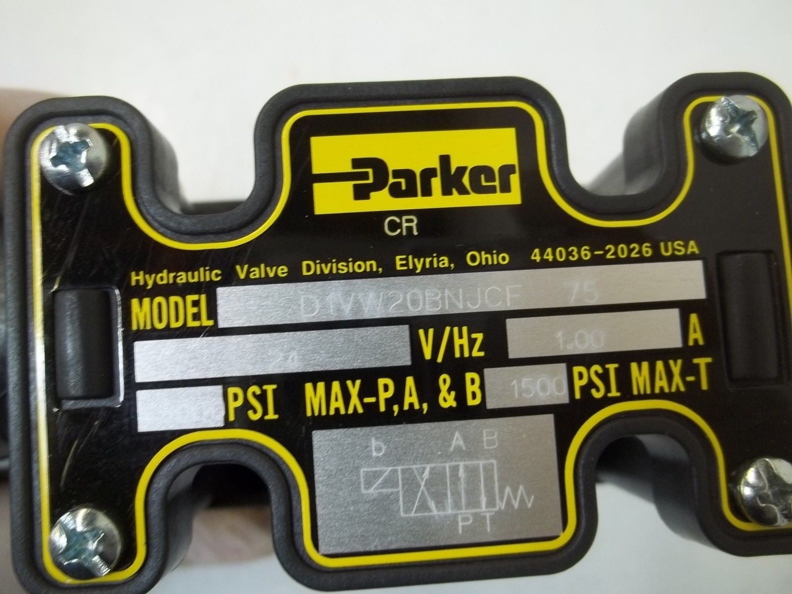 PARKER D1VW20BNJCF 75 HYDRAULIC VALVE *NEW IN BOX*
