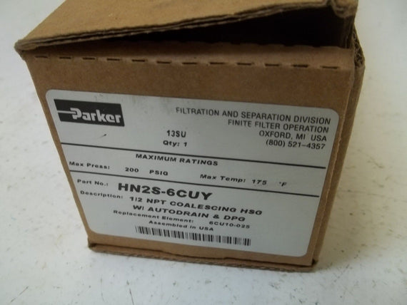 PARKER HN2S-6CUY *NEW IN BOX*